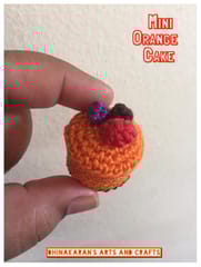 Mini Orange Crochet Cake