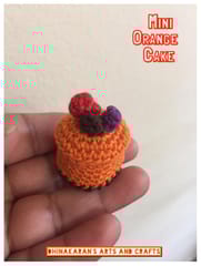 Mini Orange Crochet Cake