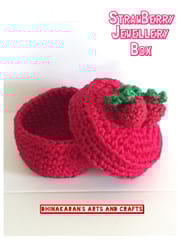 Strawberry Crochet Jewellery Box