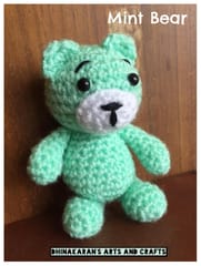 Mint Bear Crochet Soft Toy