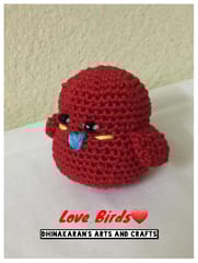 Crochet Love Bird-RED