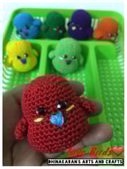 Crochet Love Bird-RED