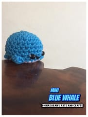 Mini Blue Whale Crochet Soft Toy