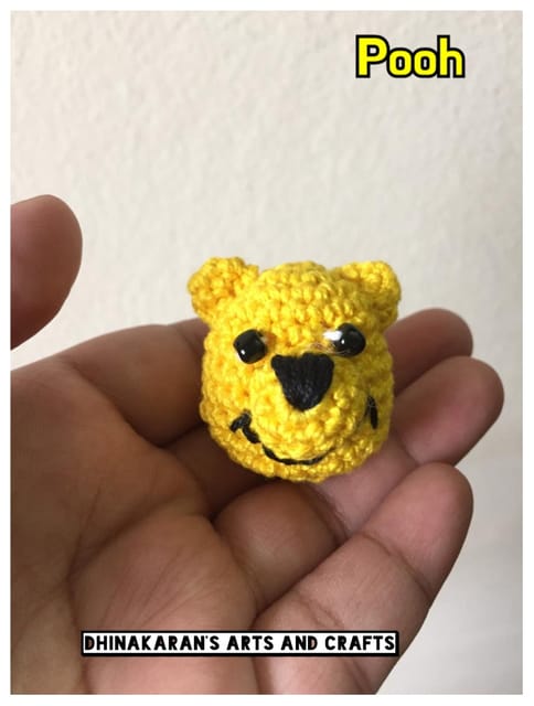 Miniature Pooh Crochet Soft Toy