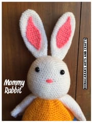 Mommy Rabbit Crochet Soft Toy