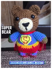 Super Bear Crochet Soft Toy