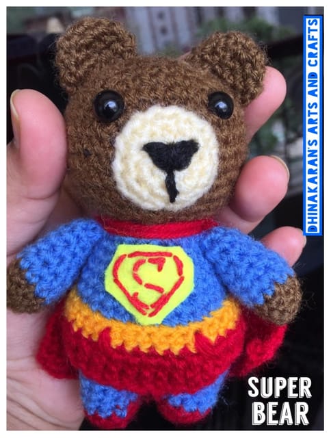 Super Bear Crochet Soft Toy