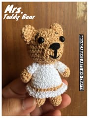 Mrs.Teddy Bear Crochet Soft Toy