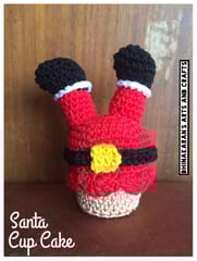 Santa CupCake Crochet Soft Toy