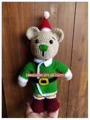 Santa Bear Crochet Soft Toy