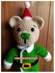 Santa Bear Crochet Soft Toy