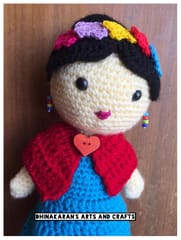 Freida Kahlo Crochet Soft Toy
