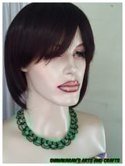 Daisies African Beaded Necklace & Bracelet-(3)
