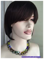 Daisies African Beaded Necklace & Bracelet-(7)