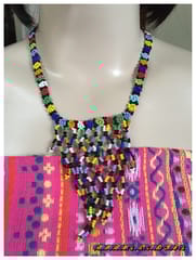 Grape Vine African Beaded Necklace & Bracelet-(5)
