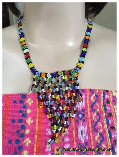 Grape Vine African Beaded Necklace & Bracelet-(5)