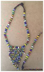 Grape Vine African Beaded Necklace & Bracelet-(5)