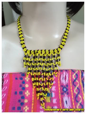 Grape Vine African Beaded Necklace & Bracelet-(7)