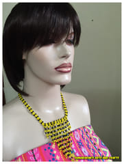 Grape Vine African Beaded Necklace & Bracelet-(7)