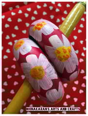 Phoolkari Handpainted Bangles-PINK