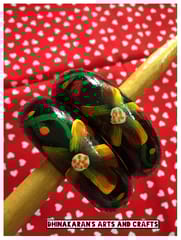 Black Beauty Handpainted Bangles