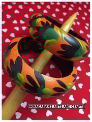 Lilies Handpainted Bangles