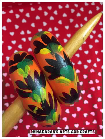 Lilies Handpainted Bangles