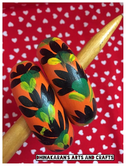 Lilies Handpainted Bangles