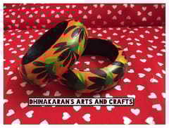 Lilies Handpainted Bangles