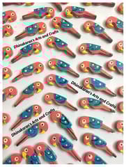SWEET PINK Parrot Buttons