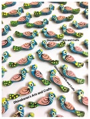 BLUE Peacock Buttons