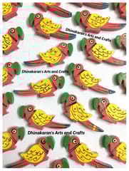 PINK Big Parrot Buttons