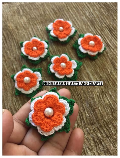 Tiranga Crochet Patches