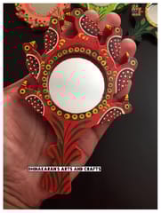 RED BIRD Handpainted HandMirror