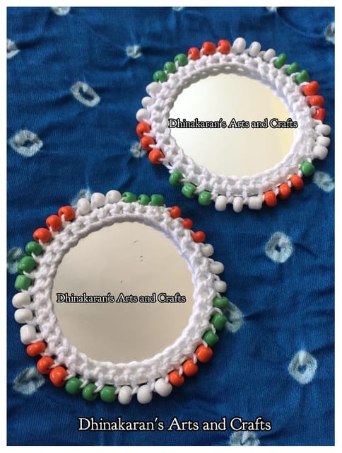 Big Round Mirror Buttons-TIRANGA
