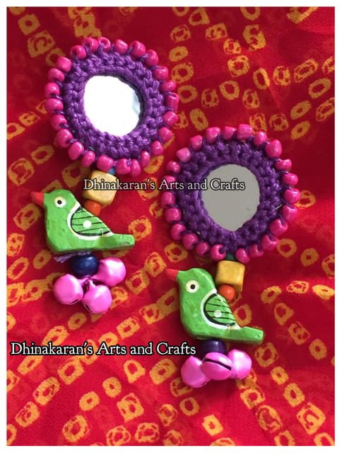 Gulaabo Mirror Earrings-(45)