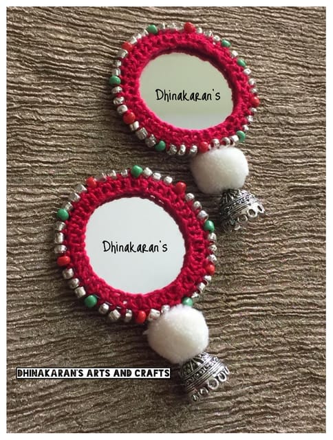 Big Mirror Jhumkis
