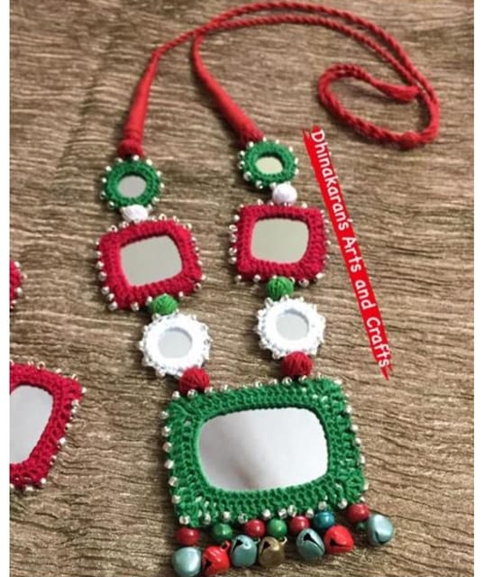 Christmas Kutchwork Neckpiece
