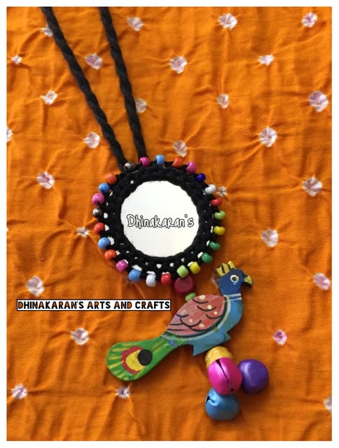 Chamak Mirror Neckpiece-(3)