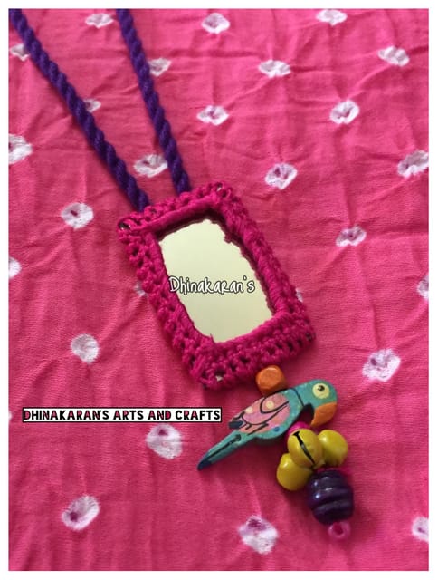 Chamak Mirror Neckpiece-(4)