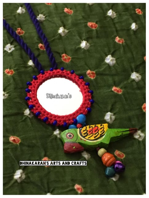 Chamak Mirror Neckpiece-(5)