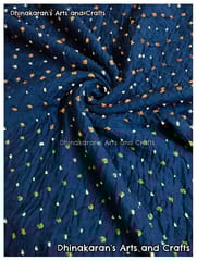DESI BLUE Bandhani Fabric