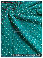 TURQUOISE Bandhani Fabric