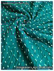 TURQUOISE Bandhani Fabric