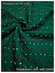 SPICY GREEN Bandhani Fabric