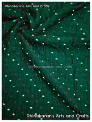 SPICY GREEN Bandhani Fabric