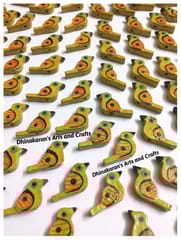 Dark Yellow Chidiyaa Buttons