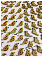 Dark Yellow Chidiyaa Buttons