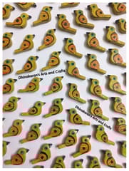 Dark Yellow Chidiyaa Buttons