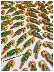 Orange Parrot Buttons
